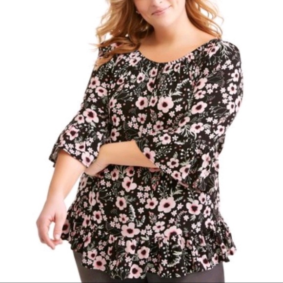 terra & sky peasant top